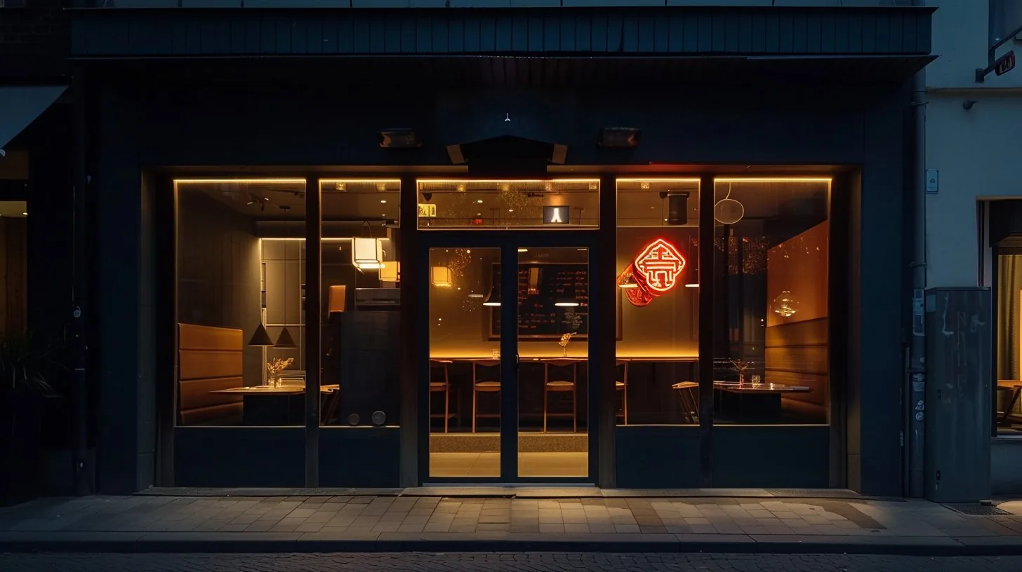 Restaurant bei Nacht